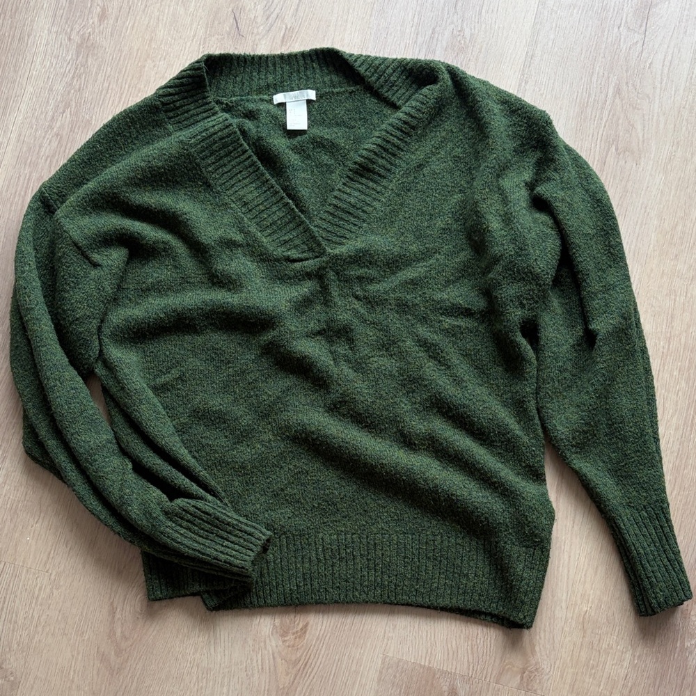 H&M Olive Knit Sweater